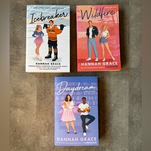 Romance Books by Hannah Grace Set of 3 Icebreaker, Wildfire, and Daydream